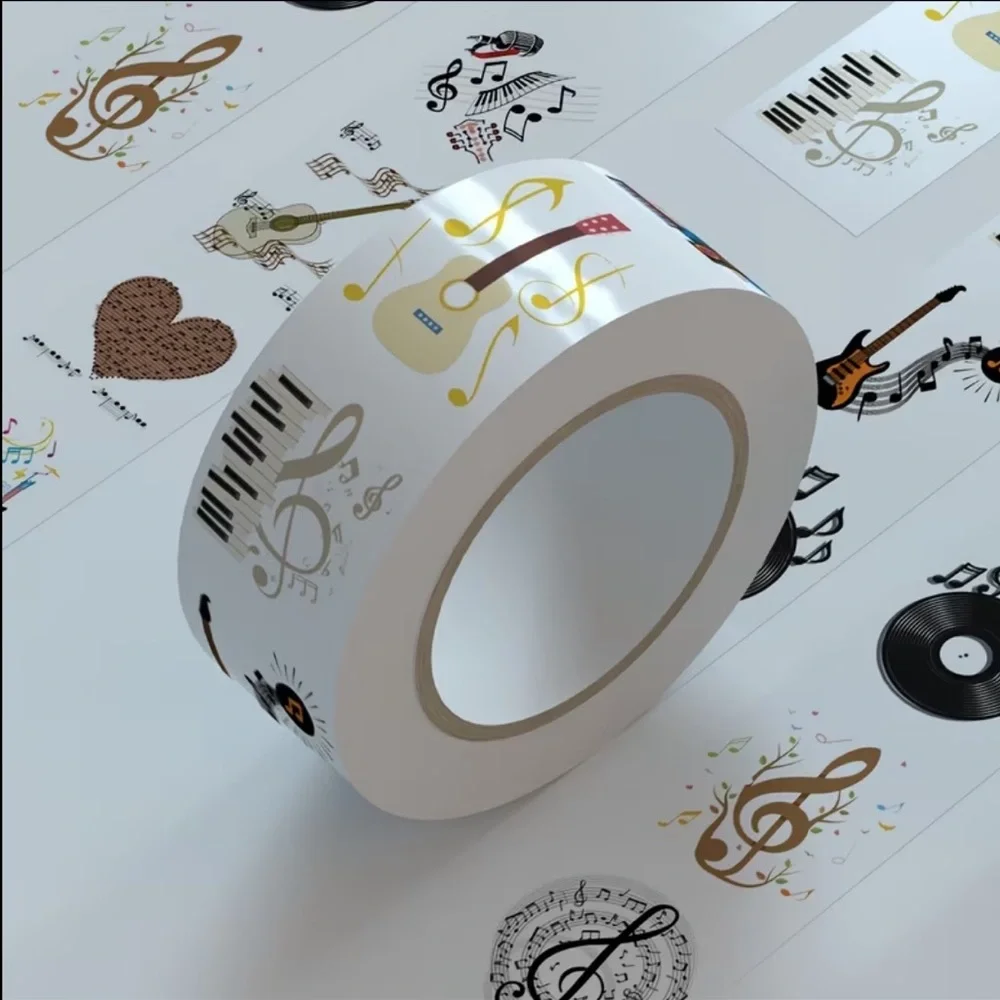 Musical Theme Decorative Stickers with 10 Assorted Patterns, NEW - Picture 7 of 8